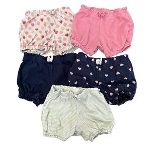 Baby Girl Bubble Shorts 5 Pack Bundle 5 Pack - 18 months